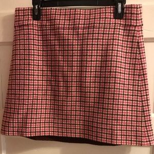 J Crew Plaid Mini Skirt Size 10